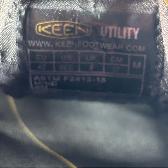 KEEN Utility Atlanta II Brown Leather Steel Toe Sandal Shoe Mens Size 9 EE Wide - Picture 9 of 10